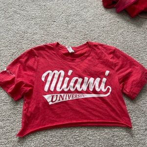 MIAMI UNIVERSITY CROPPED TEE